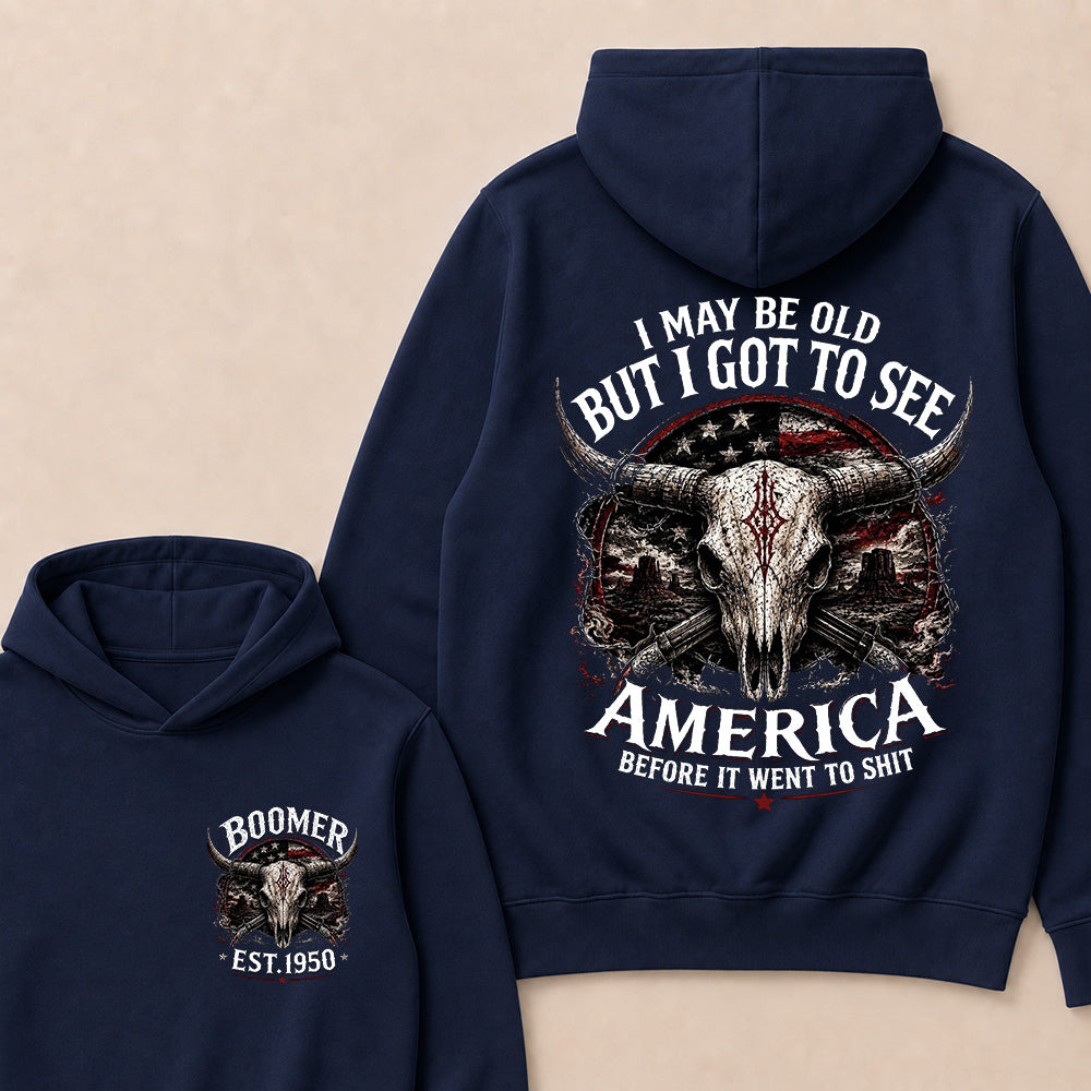Custom Year "I MAY BE OLD BUT I GOT TO SEE AMERICA" Full Collection Hoodie