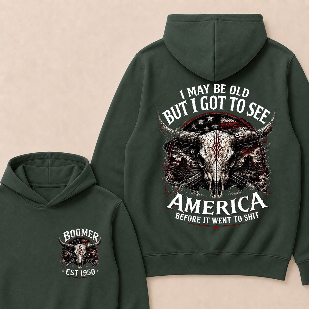 Custom Year "I MAY BE OLD BUT I GOT TO SEE AMERICA" Full Collection Hoodie