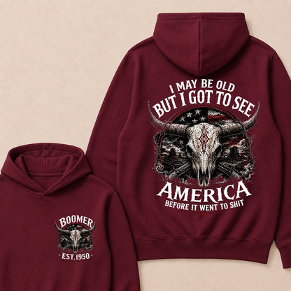 Custom Year "I MAY BE OLD BUT I GOT TO SEE AMERICA" Full Collection Hoodie