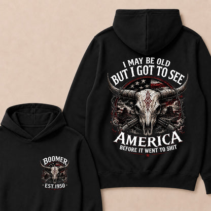 Custom Year "I MAY BE OLD BUT I GOT TO SEE AMERICA" Full Collection Hoodie